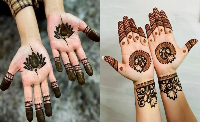 royal front hand mehndi design