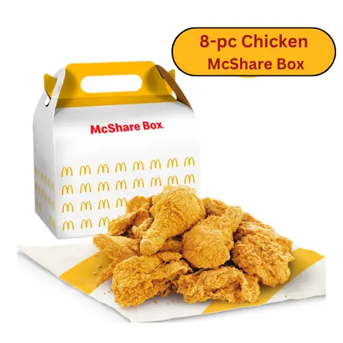 Mcdo 8 pc Chicken McShare Box menu items