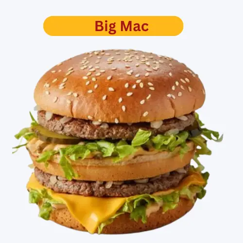 McDo Big Mac Burgers menu