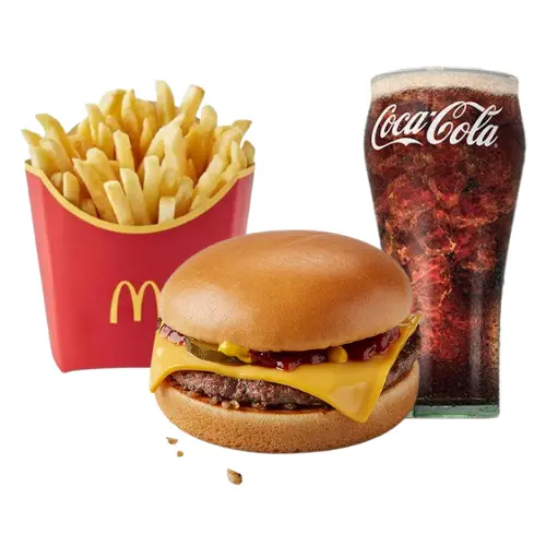 McDo Cheese Burger Meal 