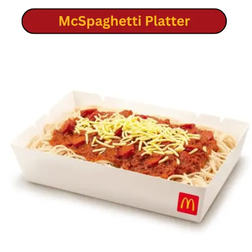 Mcdo McSpaghetti Platter