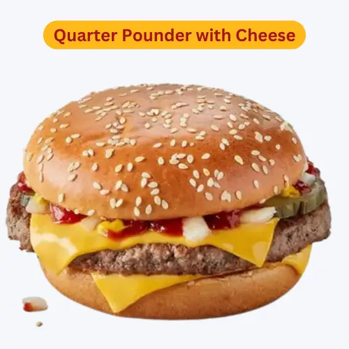 Quarter Pounder with Cheese Mcdo burger menu item