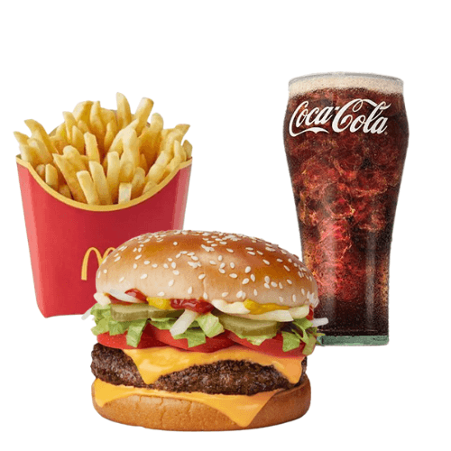 McD Quarter Pounder with Tomatoes Cheese and Lettuce