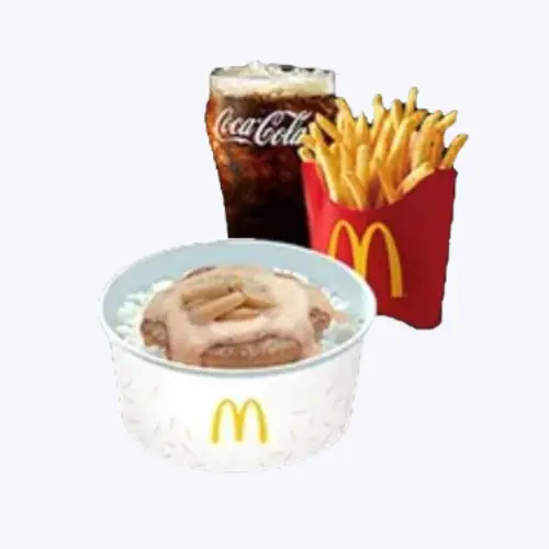 1-pc Mushroom Pepper Drink & Fries Meal of McDonald Rice Bowl Prices