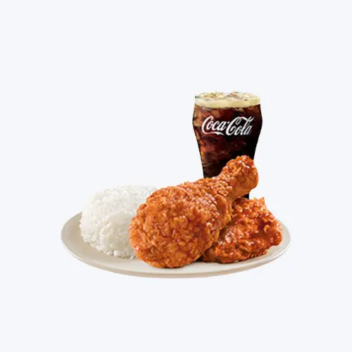 2-pc sweets BBQ Glazed with Drink