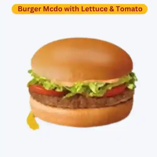 Burger Mcdo with Lettuce & Tomato