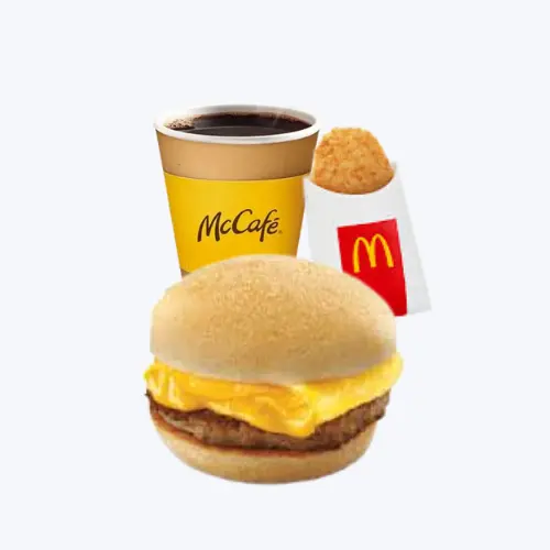 Mcdo Chessy Eggdesal with Sausage & Hash Brown Meal   