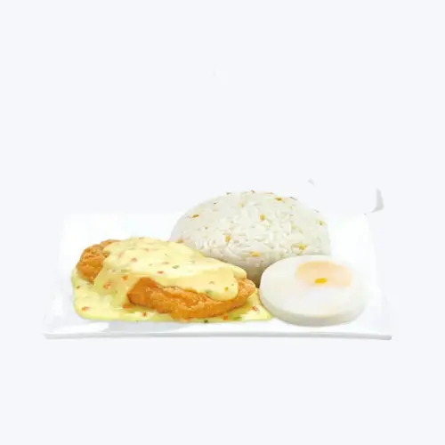 Crispy chicken Fillet Ala King with Egg     