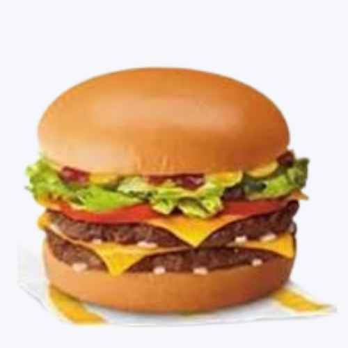 Double cheese burger with lettuce mcdo menu