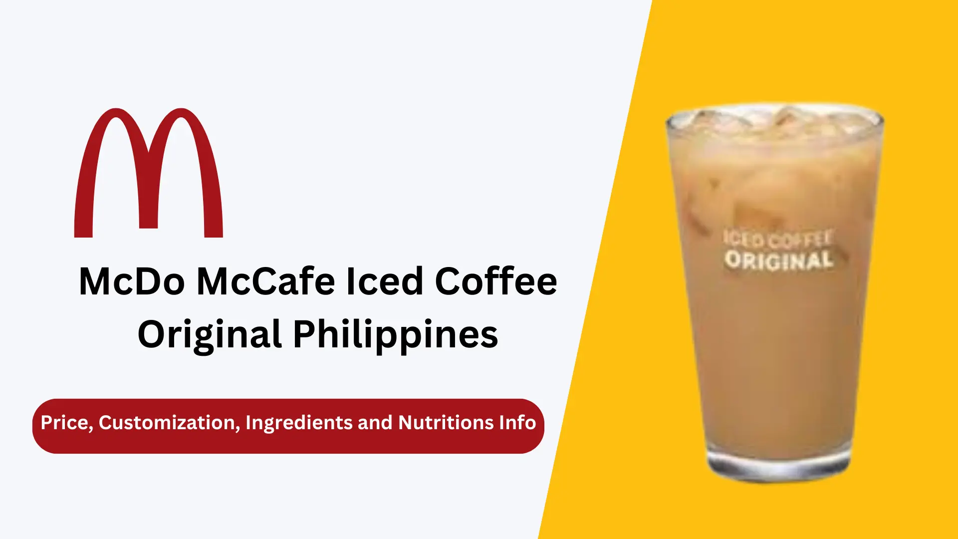 Feature image of McCafe Iced Coffee Original