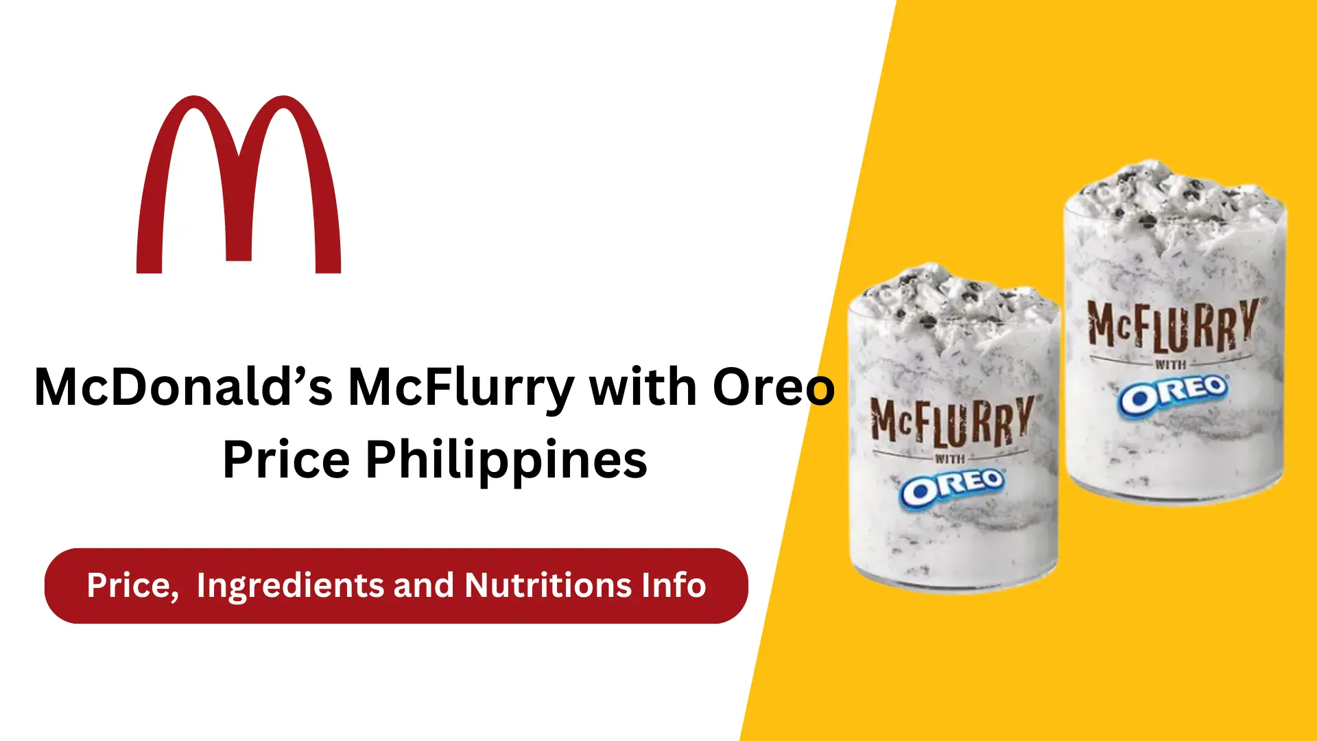 feature image of McDonald’s McFlurry with Oreo