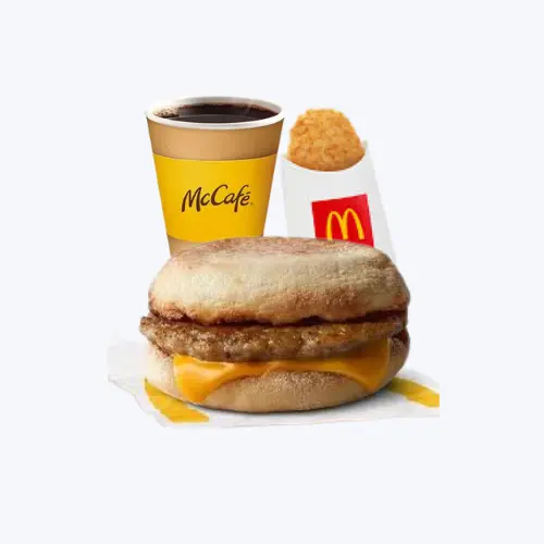 Sausage McMuffin with Hash Brown Meal    