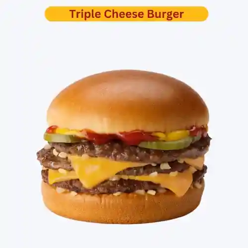 Triple Cheese Burger of mcdo burger menu