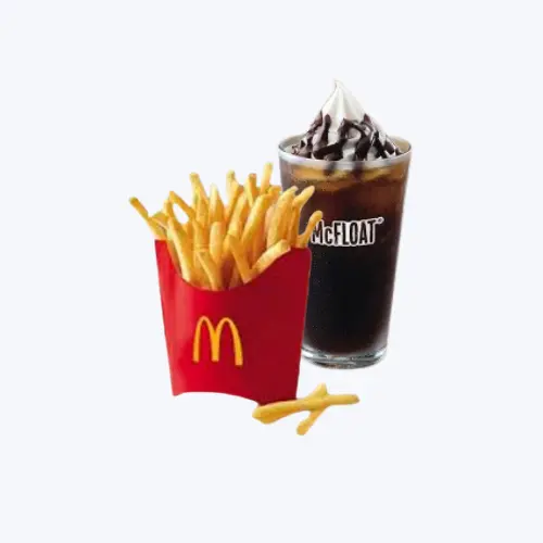 Large fries N Mcfloat of Mcdo fries menu