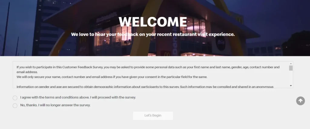 McDo Listens Survey
